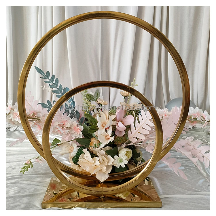 C-081 Wedding Decoration Party Event round backdrop stand Metal Flower Balloon Frame Arch stand backdrop
