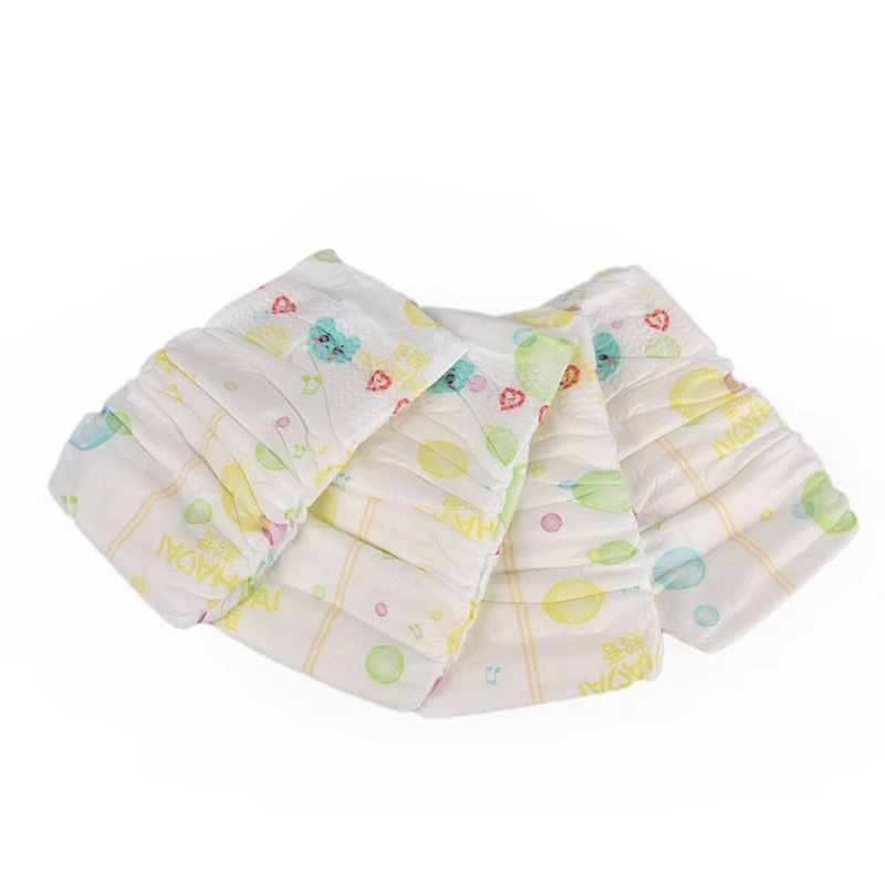 Private Label Fraldas de bebe Wholesale Factory Soft Cotton Baby Training Pants Diapers Packaging Box In Bales