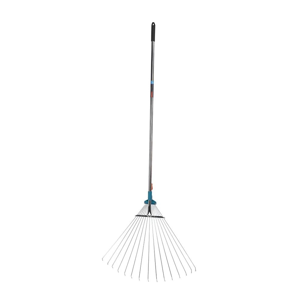 
Adjustable Aluminum Tube Handle Garden Leaf Rake Lawn Rake 