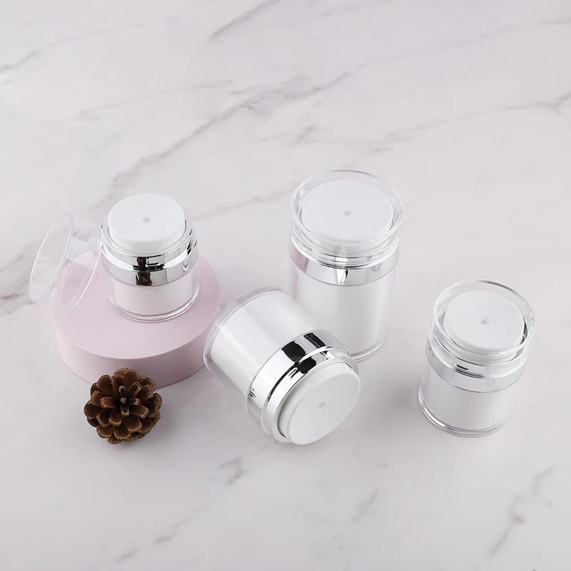 15g 30g 50g 15ml 30ml Cosmetic 1.7 oz 50 mL Refillable Empty Cosmetic Airless Pump Cream Jar for Moisturizer skin care Container