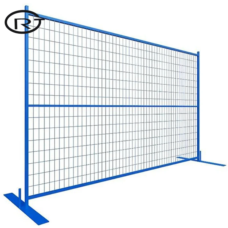 Factory price security perforated 2m pvc picket  australia safety   chain link  panels Canada temporary fence