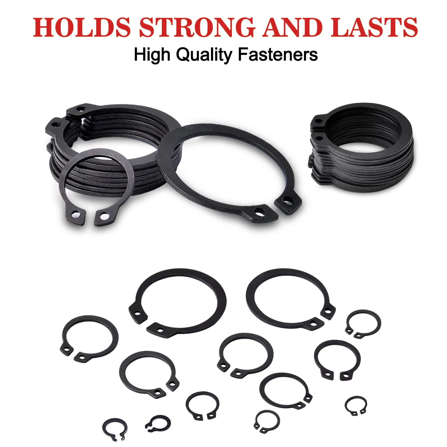 DIN 471 Stainless Steel Carbon Steel M3 M4 M5 M6 M7 M8 M9 M10 C Type Snap Rings External Circlip Retaining Rings for Shaft