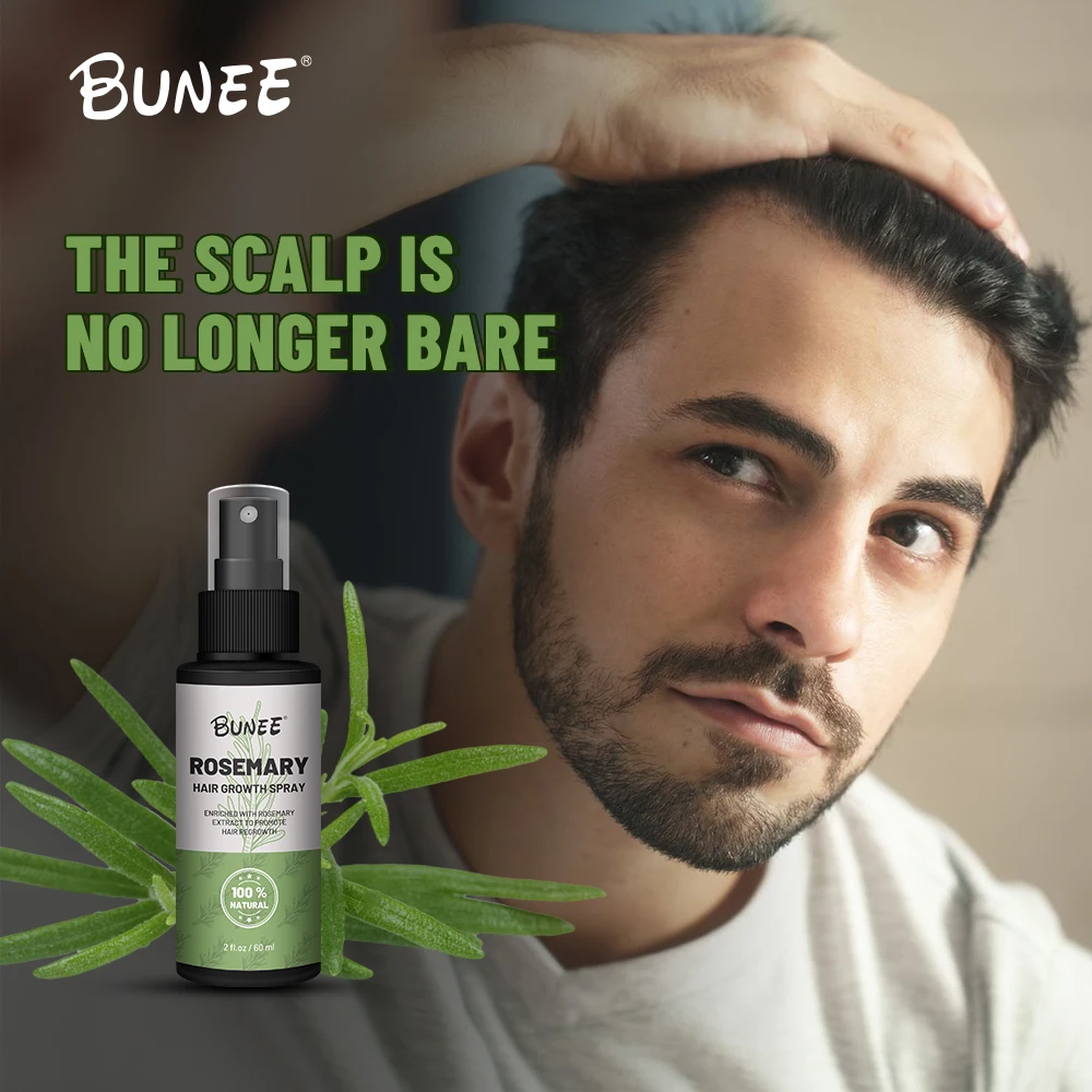 Private Label 120ml Natural Deep Hydrating Rice Water Rosemary Extract Hair Spray for Hair Growth with Biotin