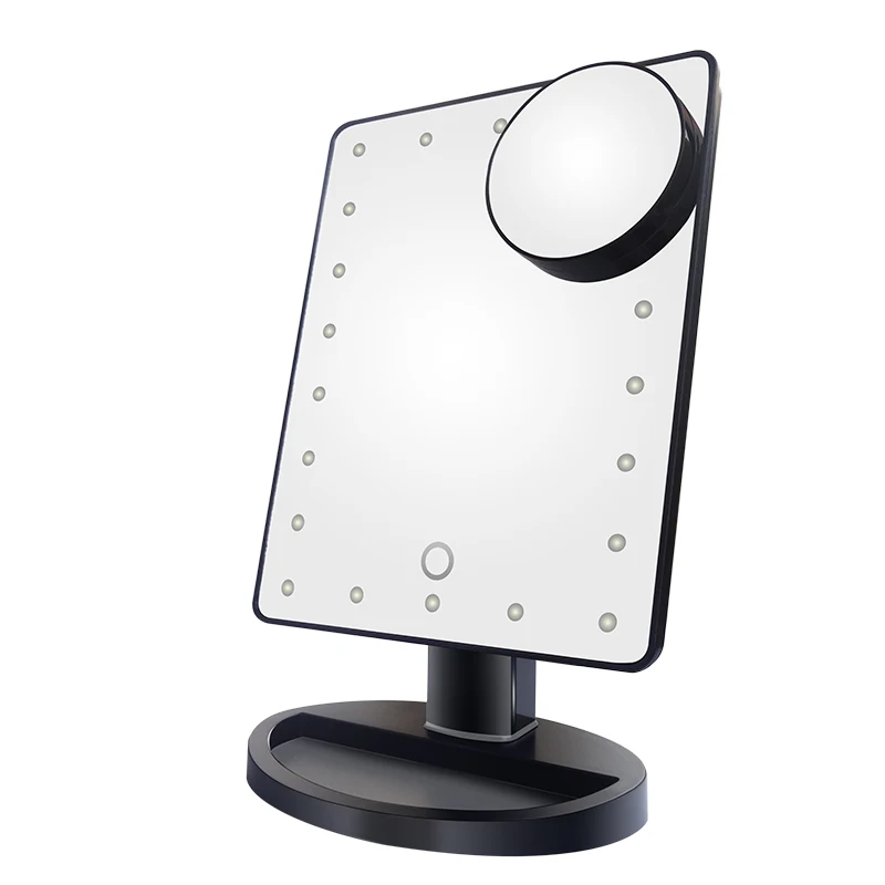 Espelhos Espejos Espejo Con Luz Miroir Led Touch Sensor Desk Table Mirror Usb Charge 10X Magnifying Magnify Makeup Led Mirror
