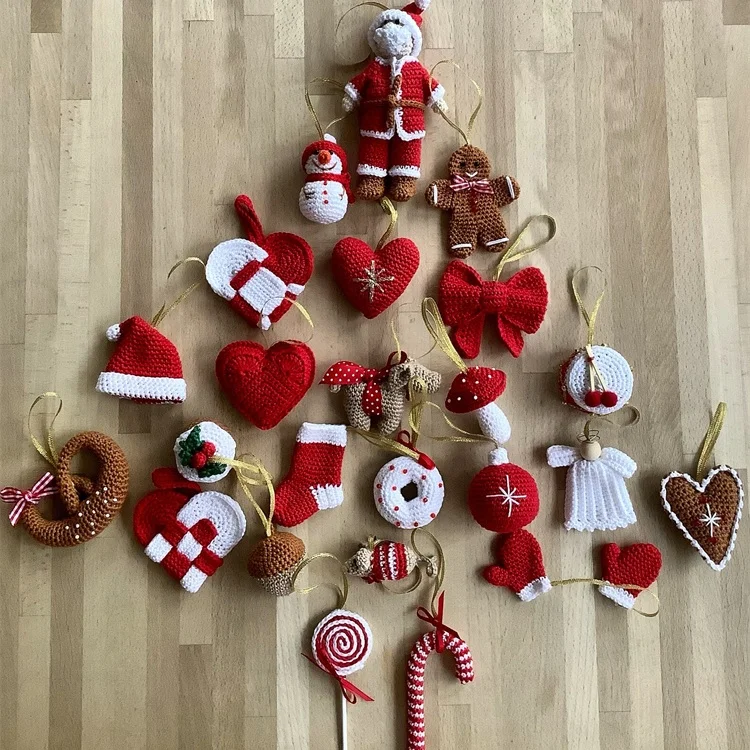 Custom Christmas Stuffed Amigurumi Toy Crochet Hanging Amigurumi Crochet Christmas Amigurumi Doll