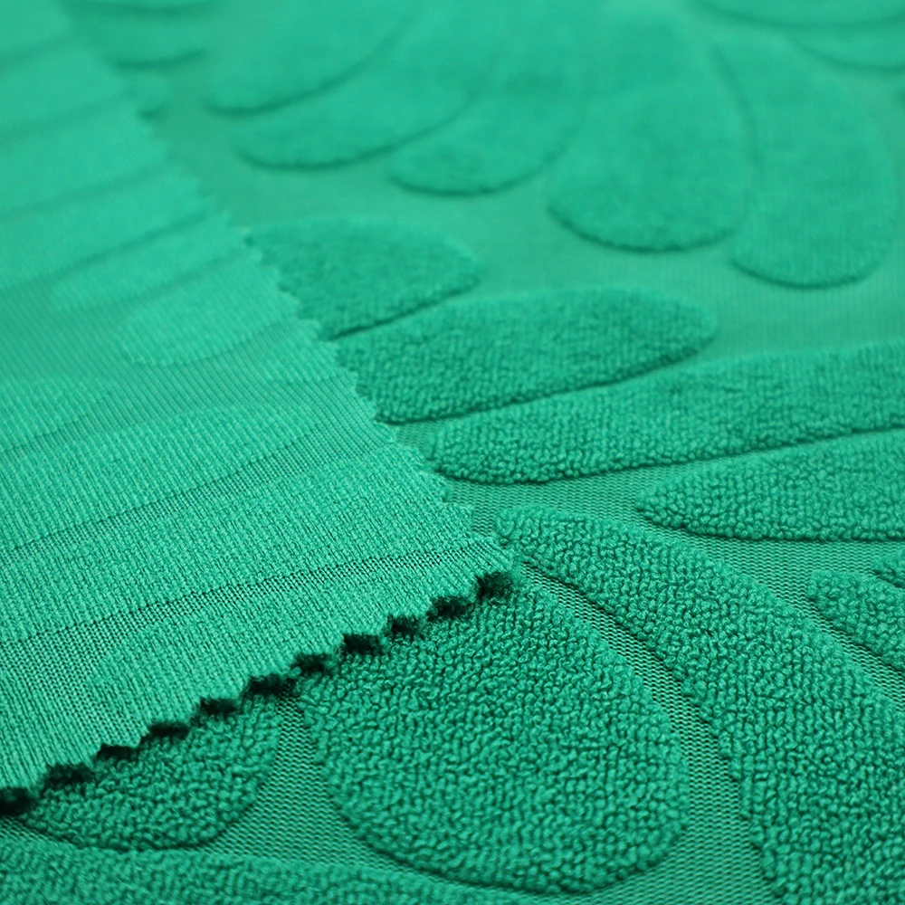 2024 new design jacquard terry cloth, towel material polyester and cotton