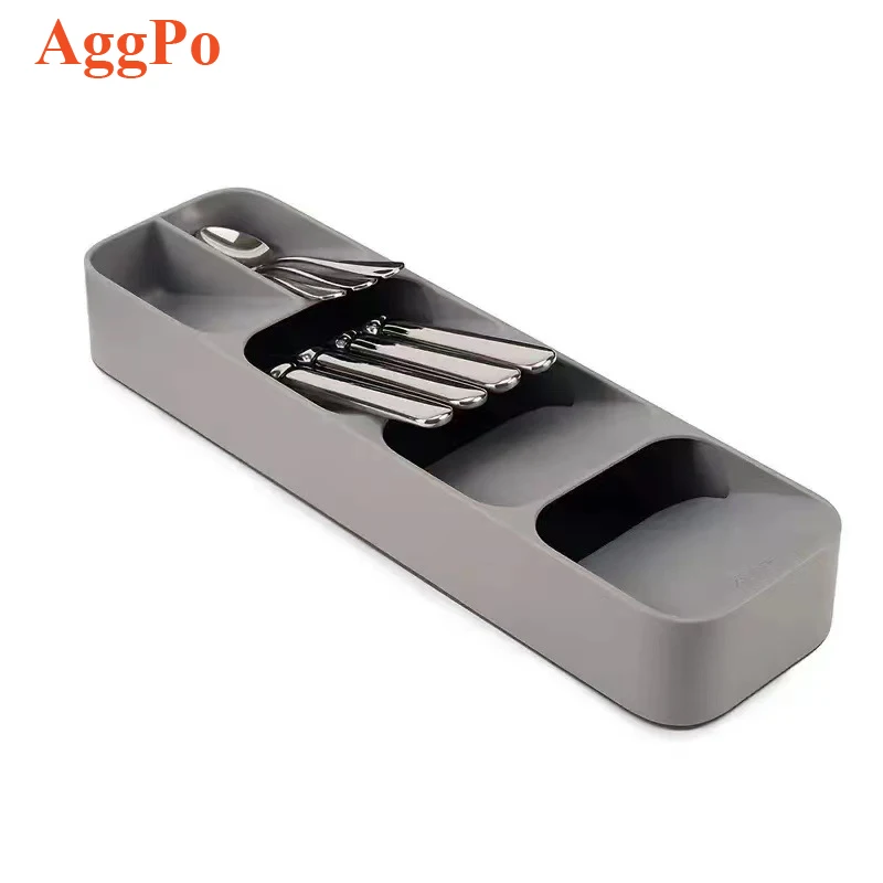 Compartment Tableware Storage Box Kitchen Drawer Chopsticks Knife Fork Spoon Fashion Home Multi-function Cutlery