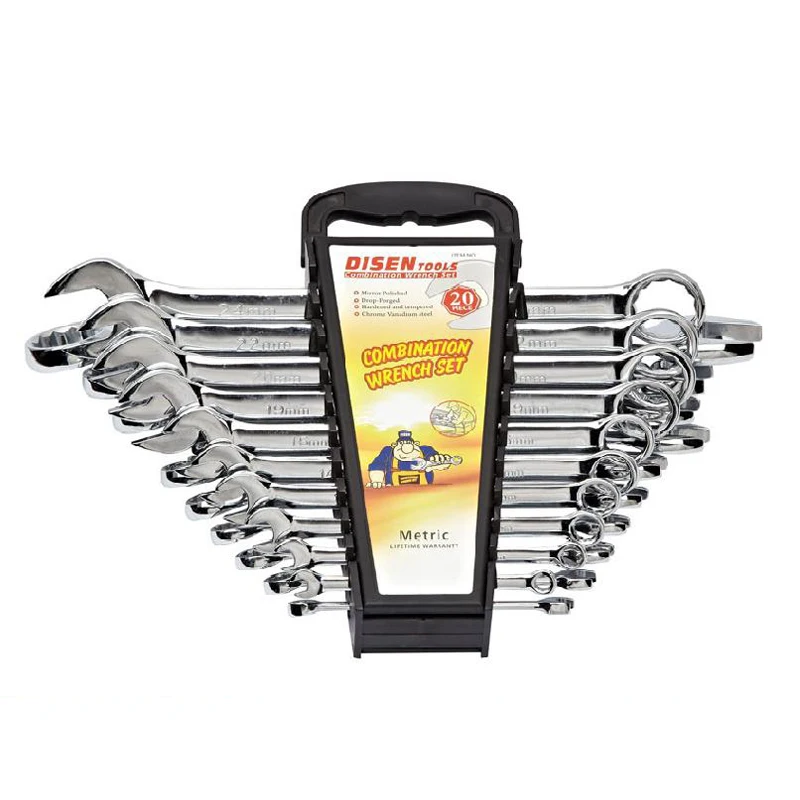 Chromeplate single ring combo super quality wrench set spanner