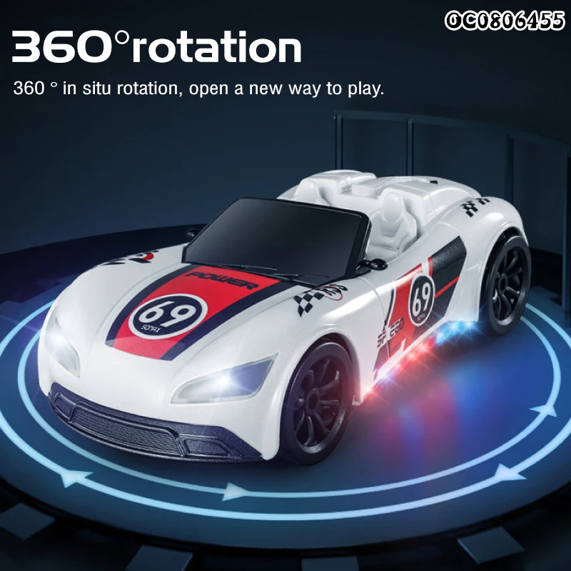 Cool stunt remote control 2.4g radio controls rc spray mist sport car toys