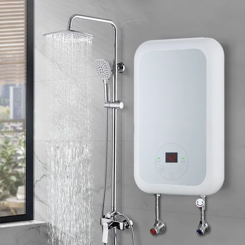 Direct sale Factory220V 4.5kw OEM ODM Constant Temperature ELCB Electric Tankless Instant Shower Bath Hot Water Heater Geyser