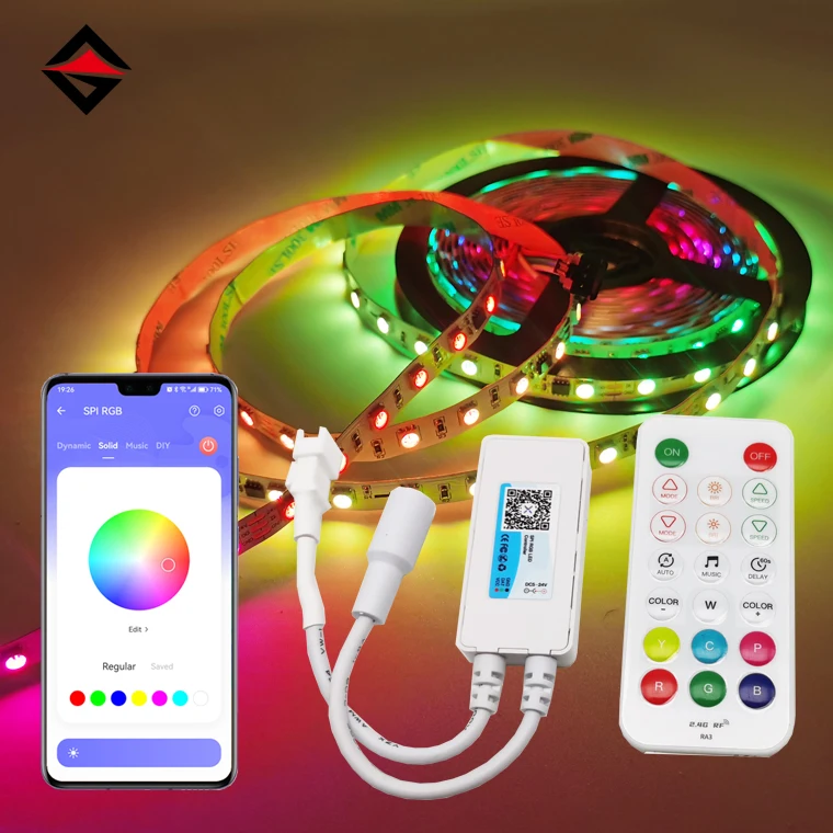 DC5-24V цифровая Пиксельная музыка Smart SPI White RGB RGBW app Blue tooth controller