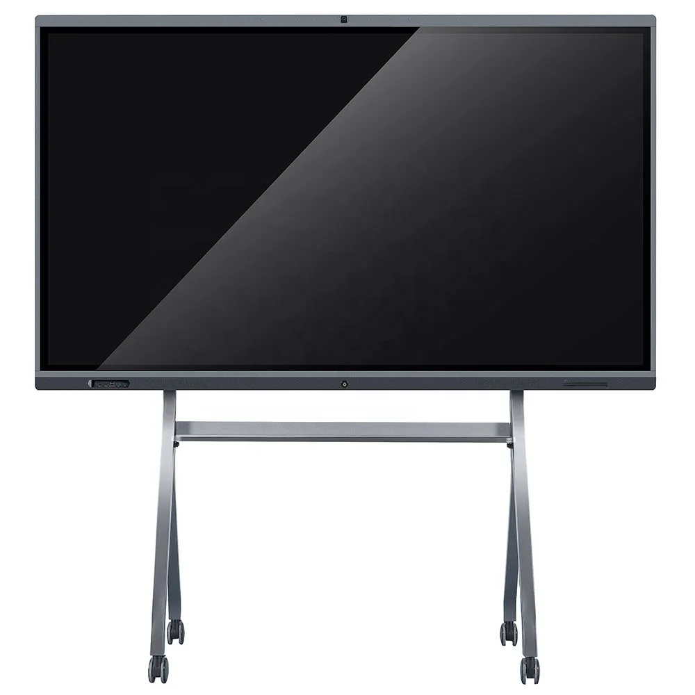 Conference 4k lcd ir interactive digital whiteboard with built in camera and mic