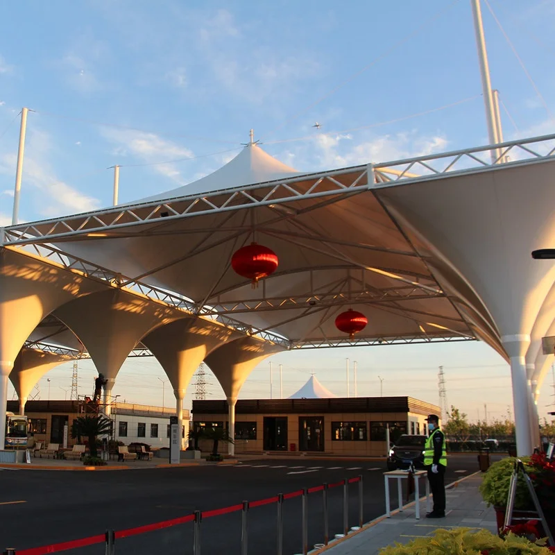 Design customized PVDF canopy tent architectural landscape  membrane structure for outdoor