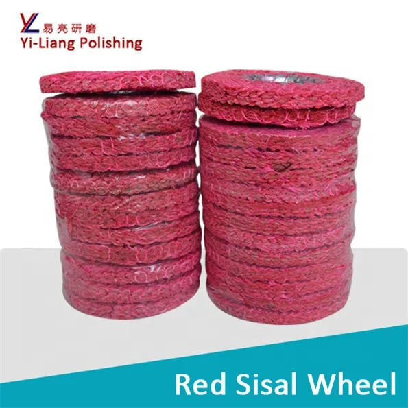 spiral treated wide sisal wheel to aluminium alloy band tape