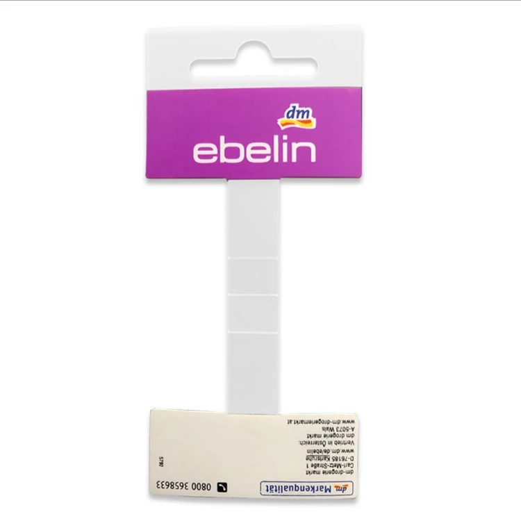 The manufacturer supplies color printing PVC card PP plastic hanging card color plastic tag PP clothing tags