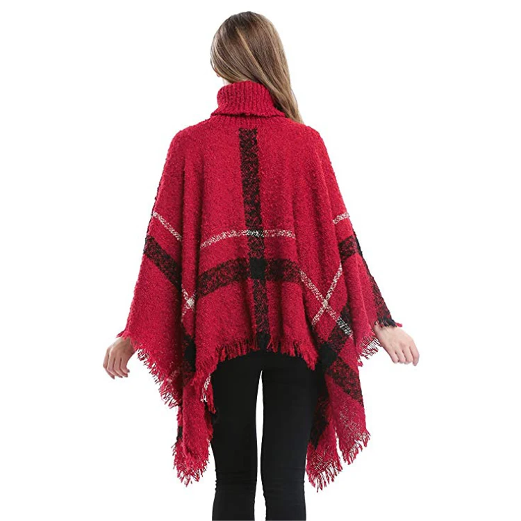 
Super September hot sale Fashioncustom woman cape shawl winter poncho 