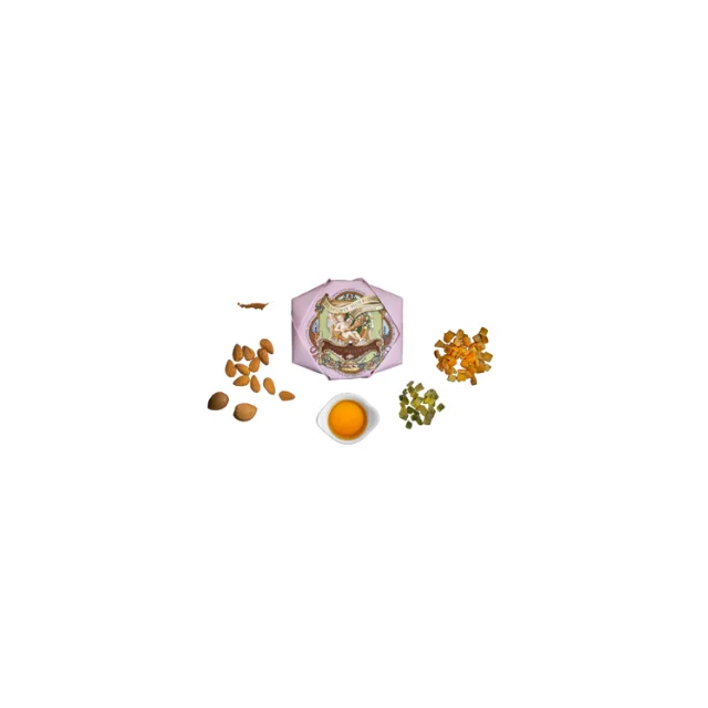 Handcrafted Italian Panforte 230G Cake Soft Almond & Candied Orange Citron Peels Wholesale Dessert Sweets with Fruit Taste