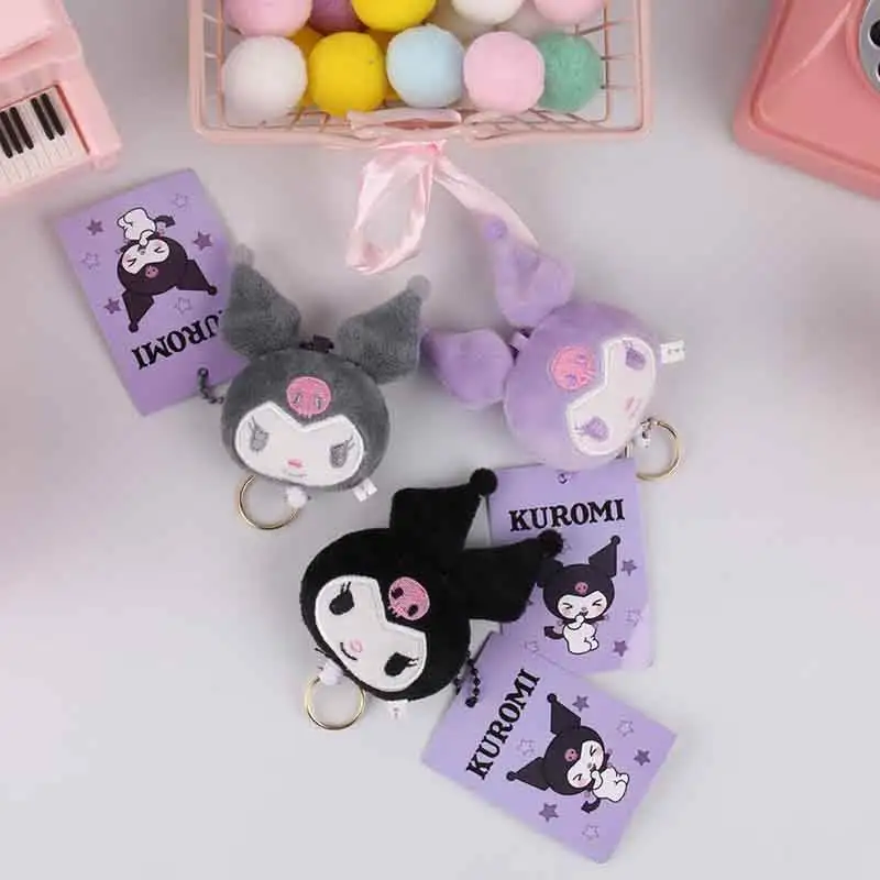 Rts 10cm Kuromi Plush Toys Sanrio Melody Kt Cat Easter Bunny Plush Toy Kawaii Anime Cute Plushie Pendant Doll Toy Girls