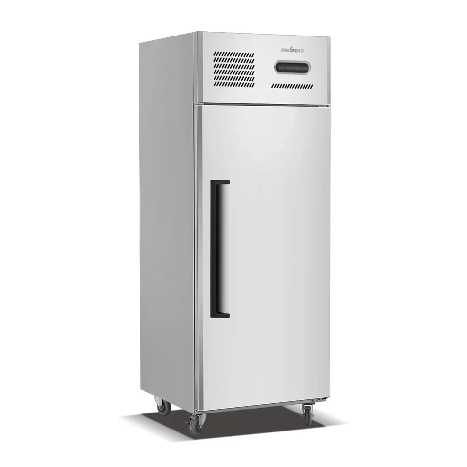 Single Door Commercial Refrigeration Equipment Restaurant Kitchen Meat Upright Chiller Freezer
