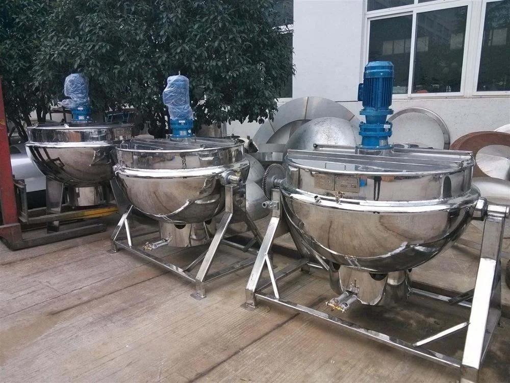 Mezzanine pot Gas mixing cooking pot/Tilting fixed type sandwich pot /gas heating double Jacket Sandwich pot for food processing