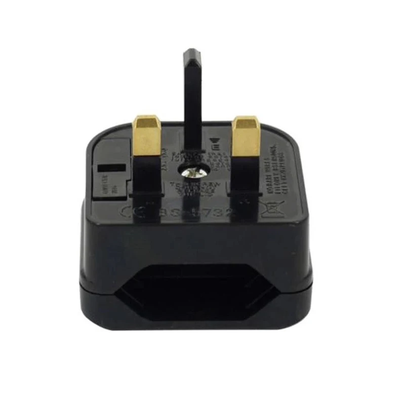 European Euro EU 2 Pin to UK 3Pin Power Socket Travel Plug Adapter Converter Wall Charger Adapter Connector