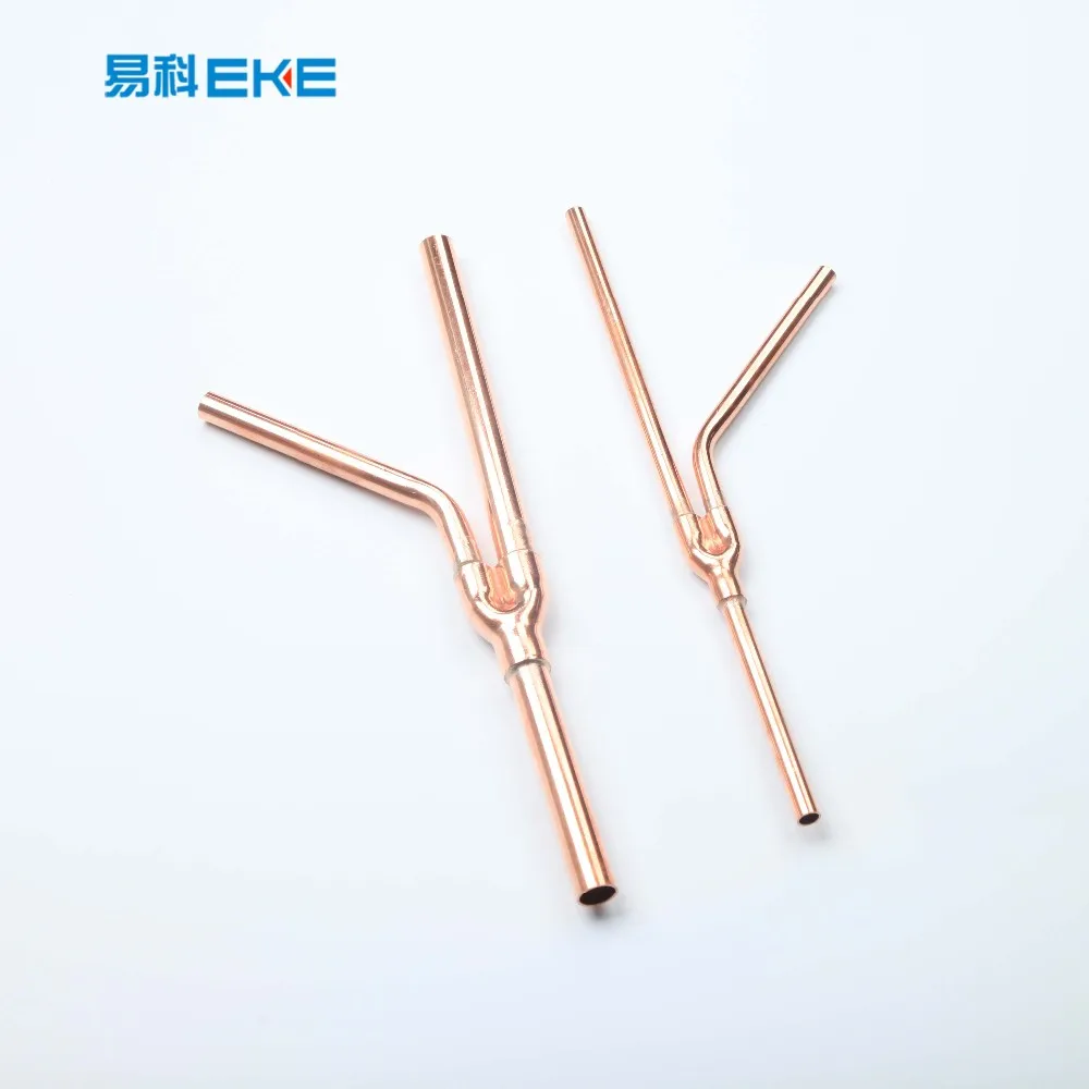 Y-Образные медные трубы и Y-образные ветви латунные локти фитинги для кондиционера сплит-переменного тока