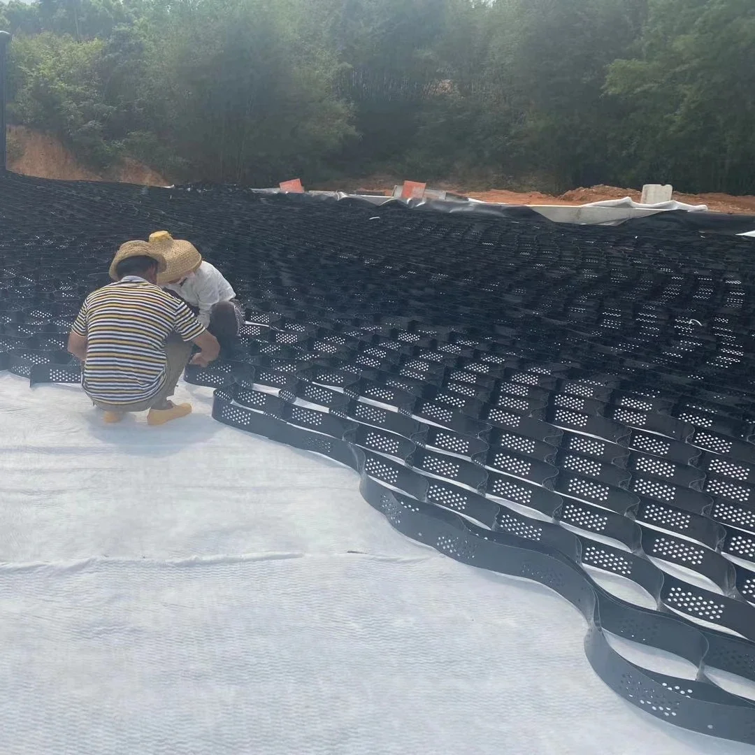 Black HDPE 50mm Geocell For Gravel Stabilizer