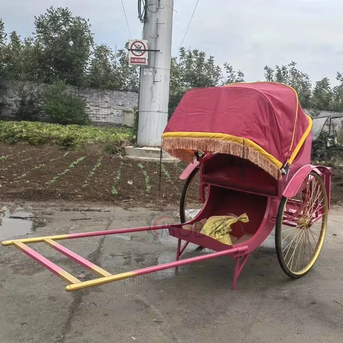 Лидер продаж Классическая ручная тележка старые рикши для продажи 2-колесная аккумуляторная рикша