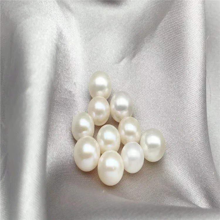 Wholesale Half Drilled 2mm~10mm Round Natural Fresh Water Pearl 3A Quality Pearl White Purple Pink Beads For Earring Making