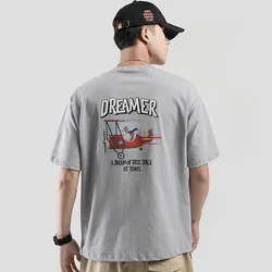 Новейший дизайн, мужские футболки, высокое качество, индивидуальные футболки большого размера, Мужская хлопковая футболка с коротким рукавом и круглым вырезом