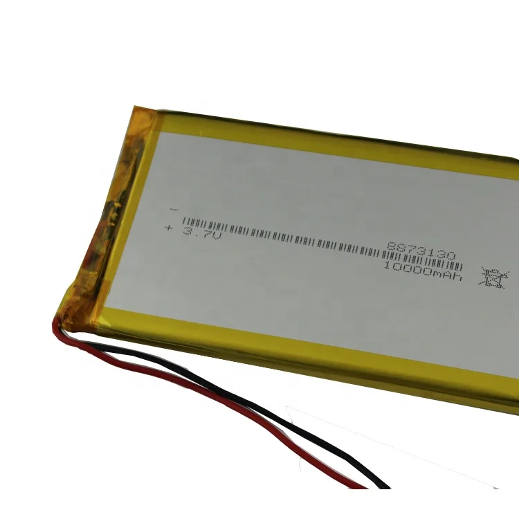 Model 8873130 3.7v 10000mah rechargeable lithium polymer battery lipo battery