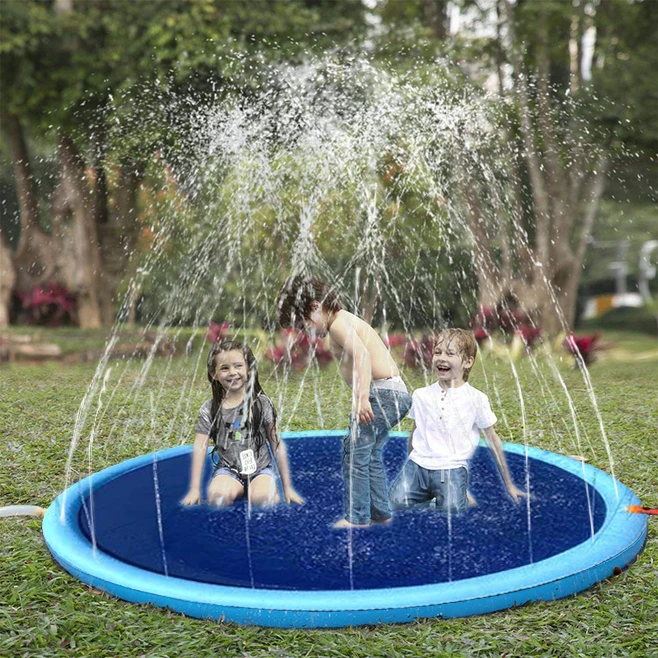 Качественные спринклеры для воды, надувные складные коврики для детей и домашних животных