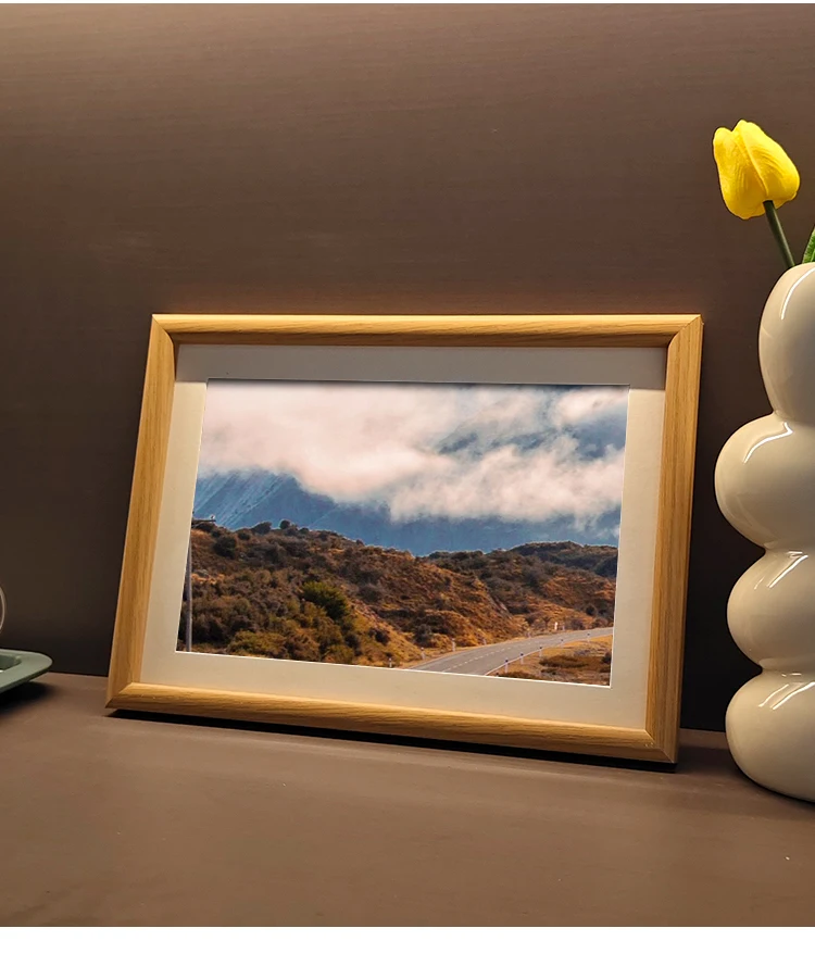 Ready To Ship Discount Cheap Simple Design MDF A4 Wall Hanging Frame Picture Home Decor Wooden Photo Frames for Pictures