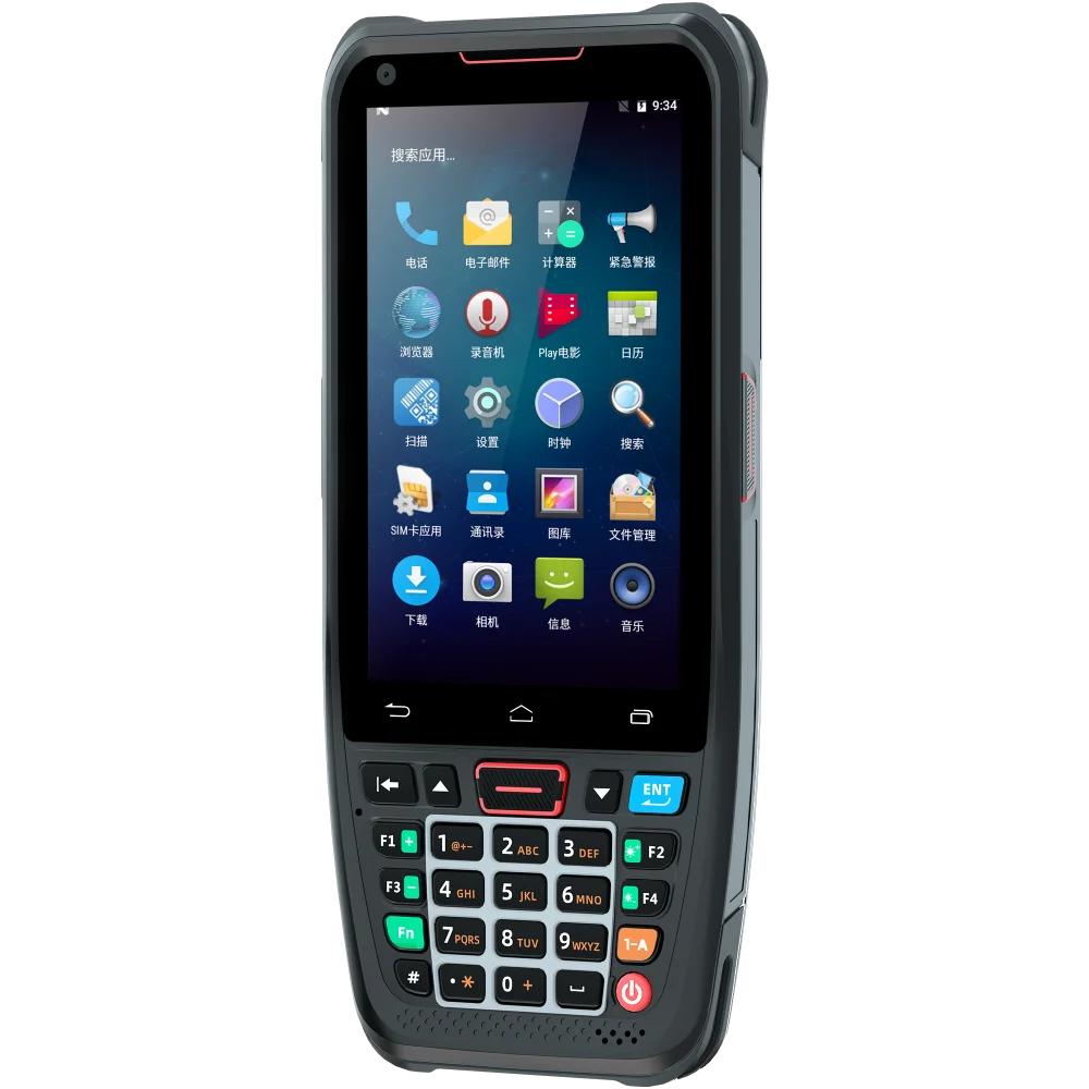 4 дюймовый Android 10,0 ручной сканер штрих-кода Qrcode PDA с клавиатурой для управления складом