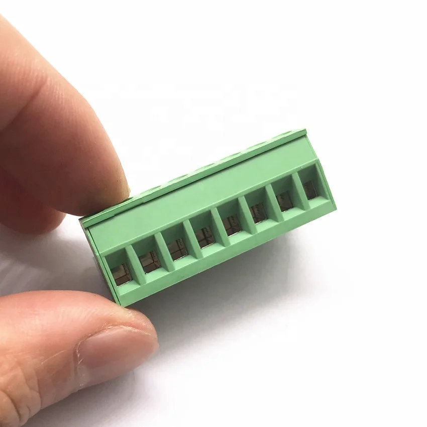 hot sales 5.08mm pitch 8pin brass cage connector KF/WJ2EDGK 2EDGK-5.08 female plug in terminal connector