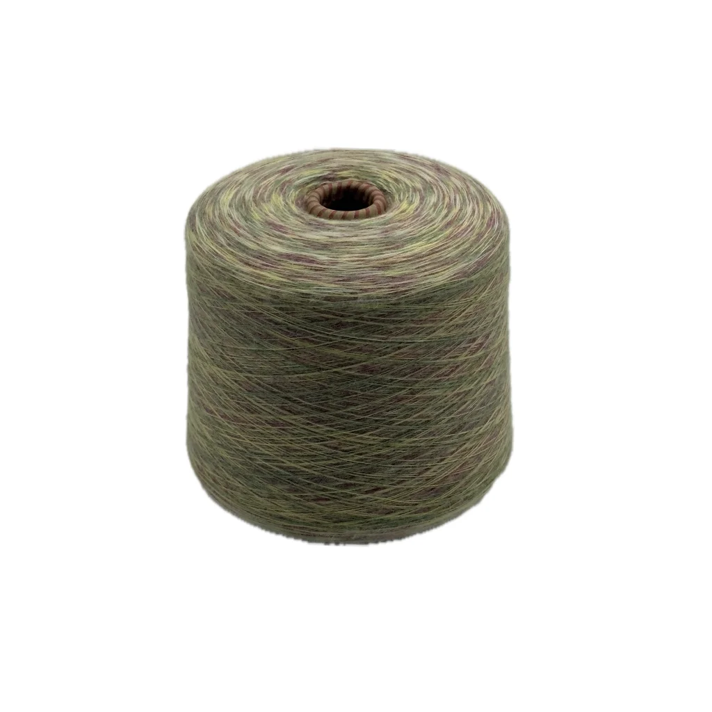 Wholesale Quality Natural Viscose Dot Yarn Polyester Nylon Blend Yarn 26NM/2 Count Suppline  Customized Color