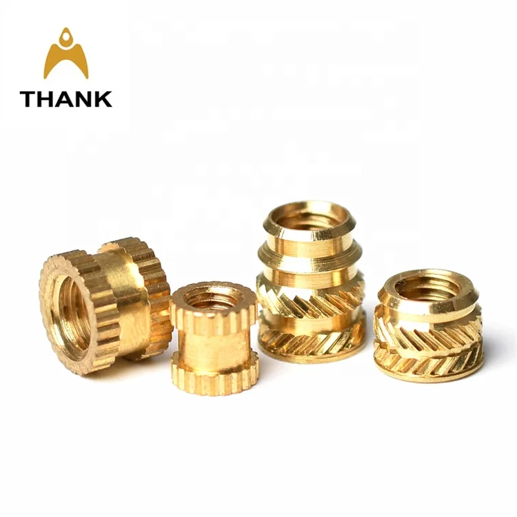 m2 m2.5 m3 m4 m5 m6 knurled threaded custom brass insert nut manufacturers