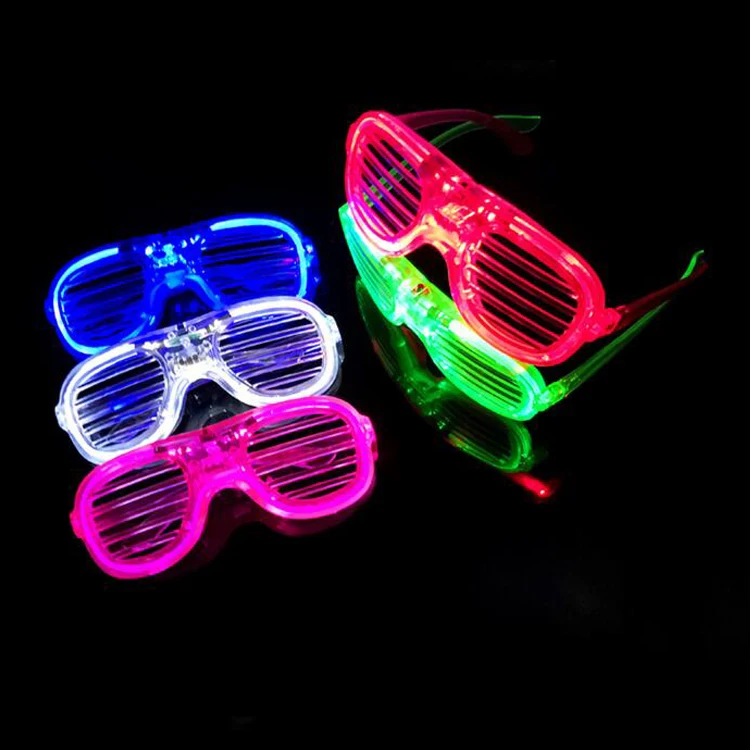 LED Glasses Halloween Light Up Glow Sticks Glasses Led Party Sunglasses Adults Glow In Dark Party Supplies Favors Glow Toys