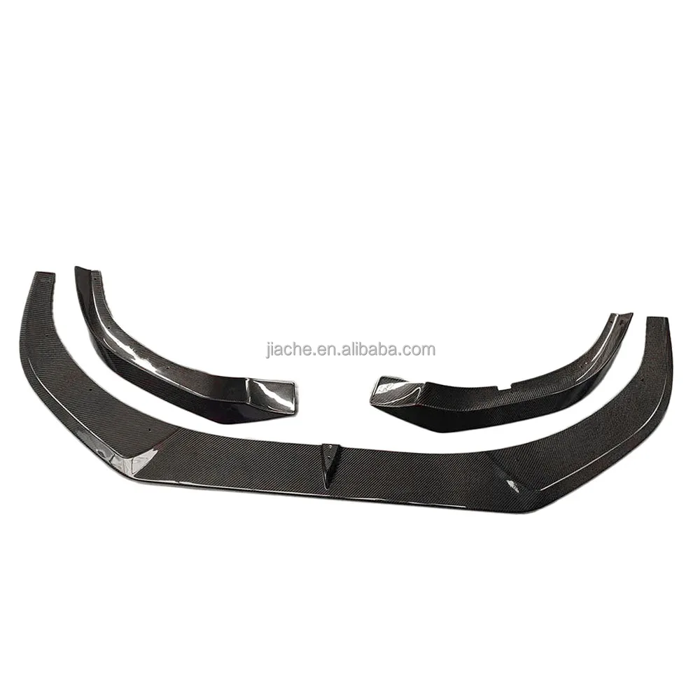 Carbon Fiber Front Bumper Lip Spoiler With Front Bumper Lip Splitters Apron for BMW 8 Series G14 G15 G16 M Sport 2019-2022 FRP