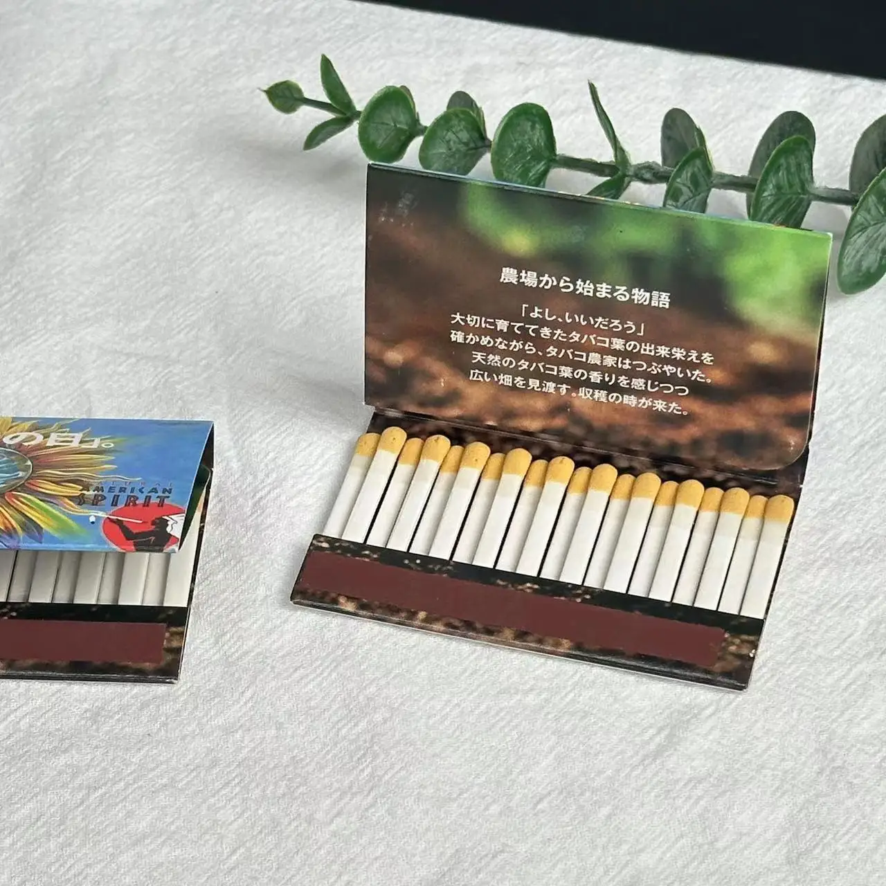 Print logo on Matchsticks Different Matches Tip Colors Design Match for Cigar Boxed Custom Paper Matchbook