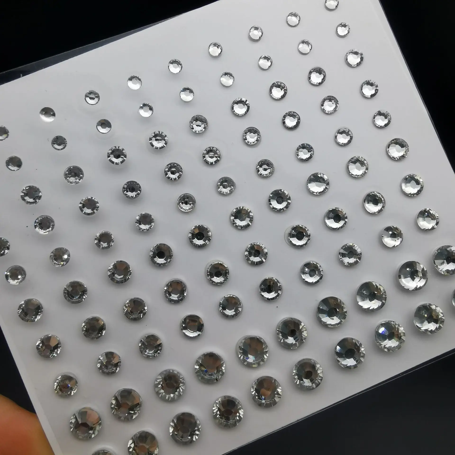 Acrylic phone Jewelry Pearl eyebrow face diamond makeup rhinestone stickers face decoration tear diamond color sequin eye shadow