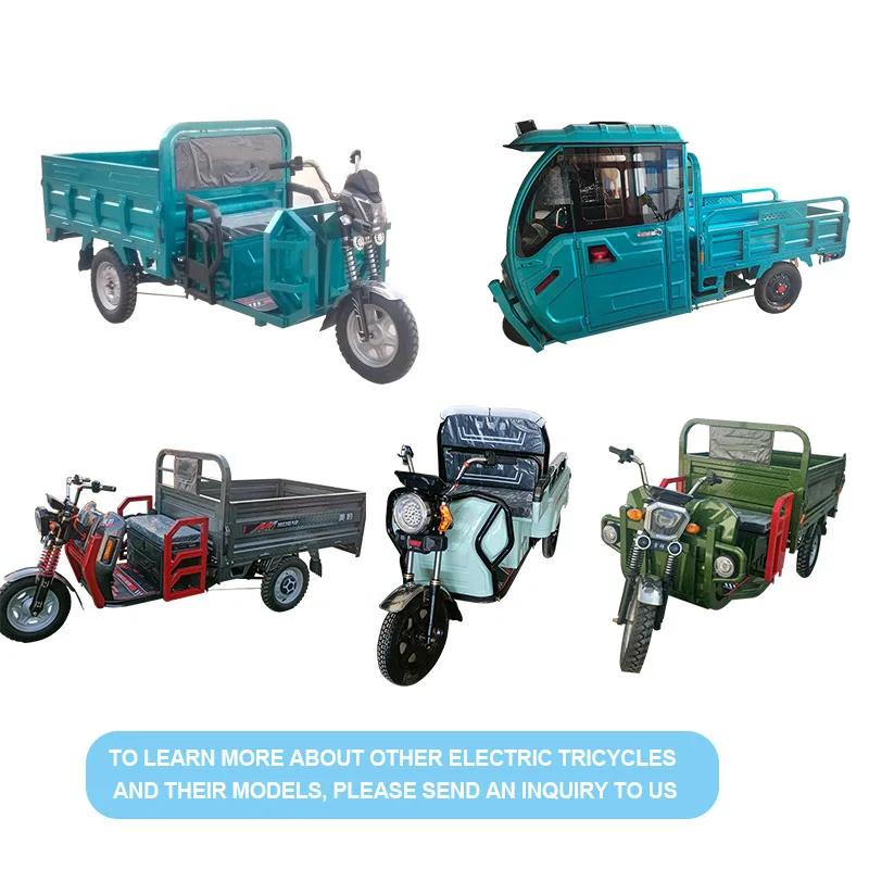 Milk Delivery Dump Ready To Ship Electric Cargo Tricycle Truck For Delivery Cargo