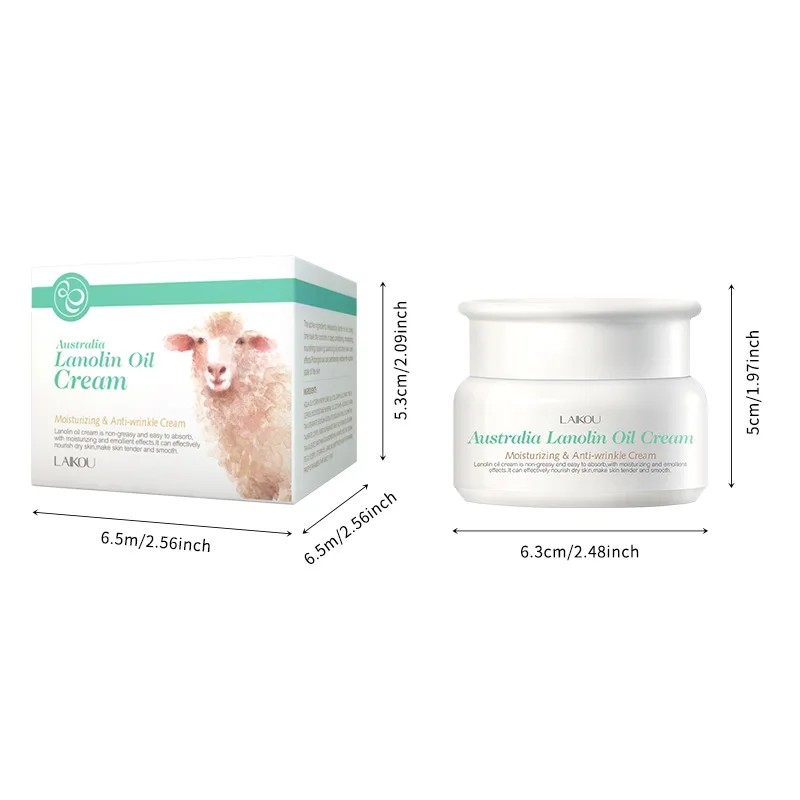 Skin Care Moisturizing Nourishing Pure Lanolin Oil Face Cream for Winter (35g)