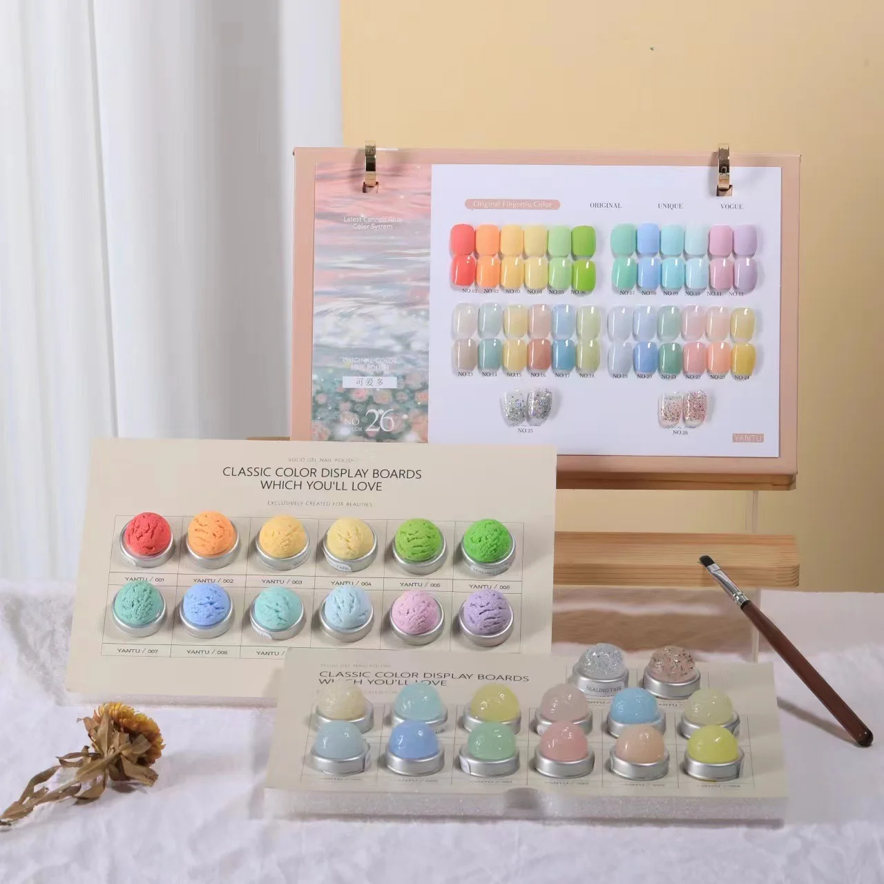 Hot sale Ins Ice Cream Solid Nail Polish UV Gel Polish 26 Colors Gel Set For Nail Art Salon