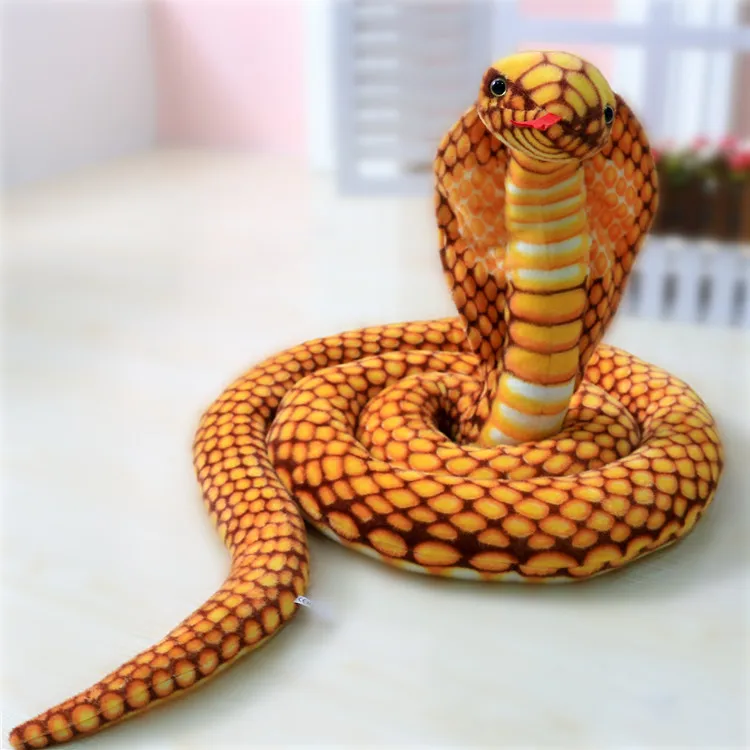 Amazon Plush Toys Explosive Simulation Cobra Manufacturers Source Live Prop Animal Foreign Trade