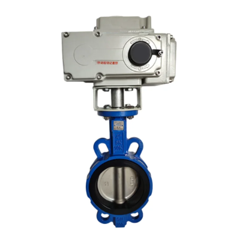 304 Ductile Iron Electric Wafer Butterfly Valve Solenoid Or Pneumatic Power Soft Sealing Gate For General Application