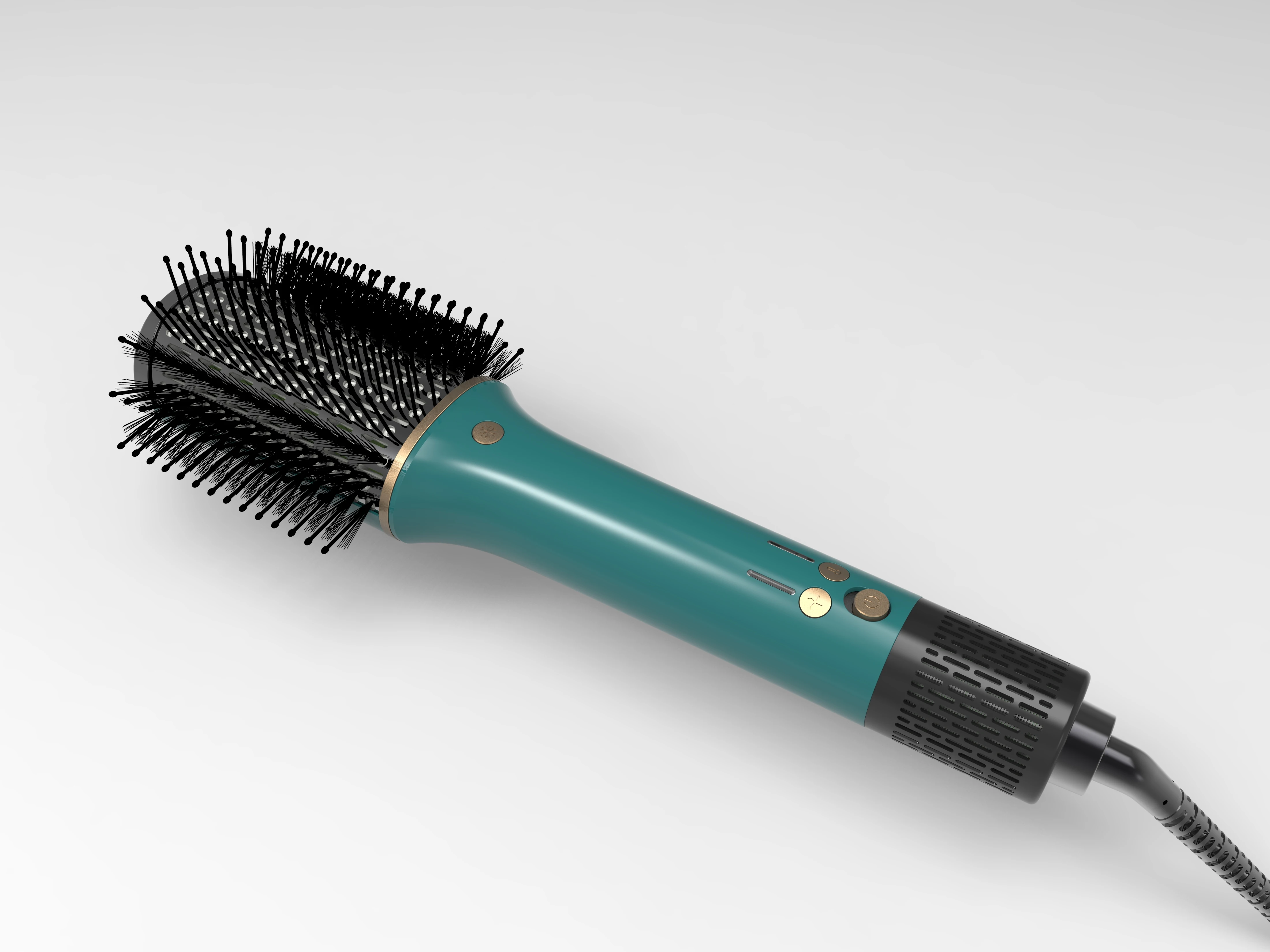 Hair Curler Hot Air Brush 4 In 1 With Ion Generator For Fine Ceramic