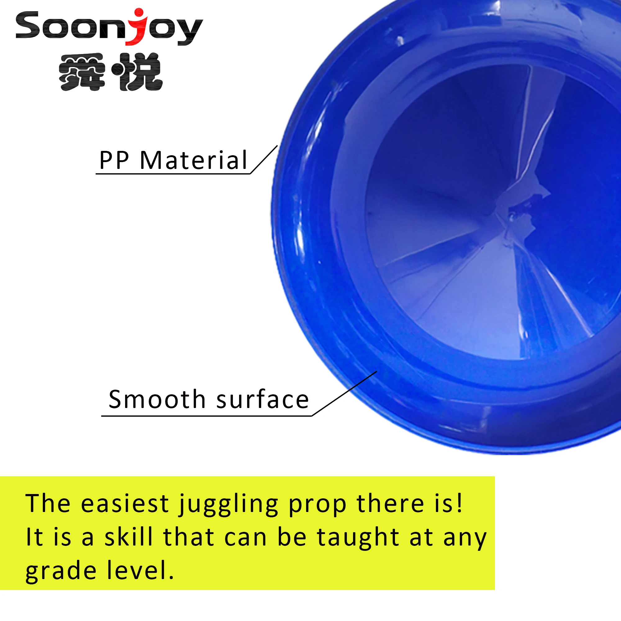 Fluorescent Juggle Plates with Stick for Sport Training Equipment Acrobatic Spin Plate