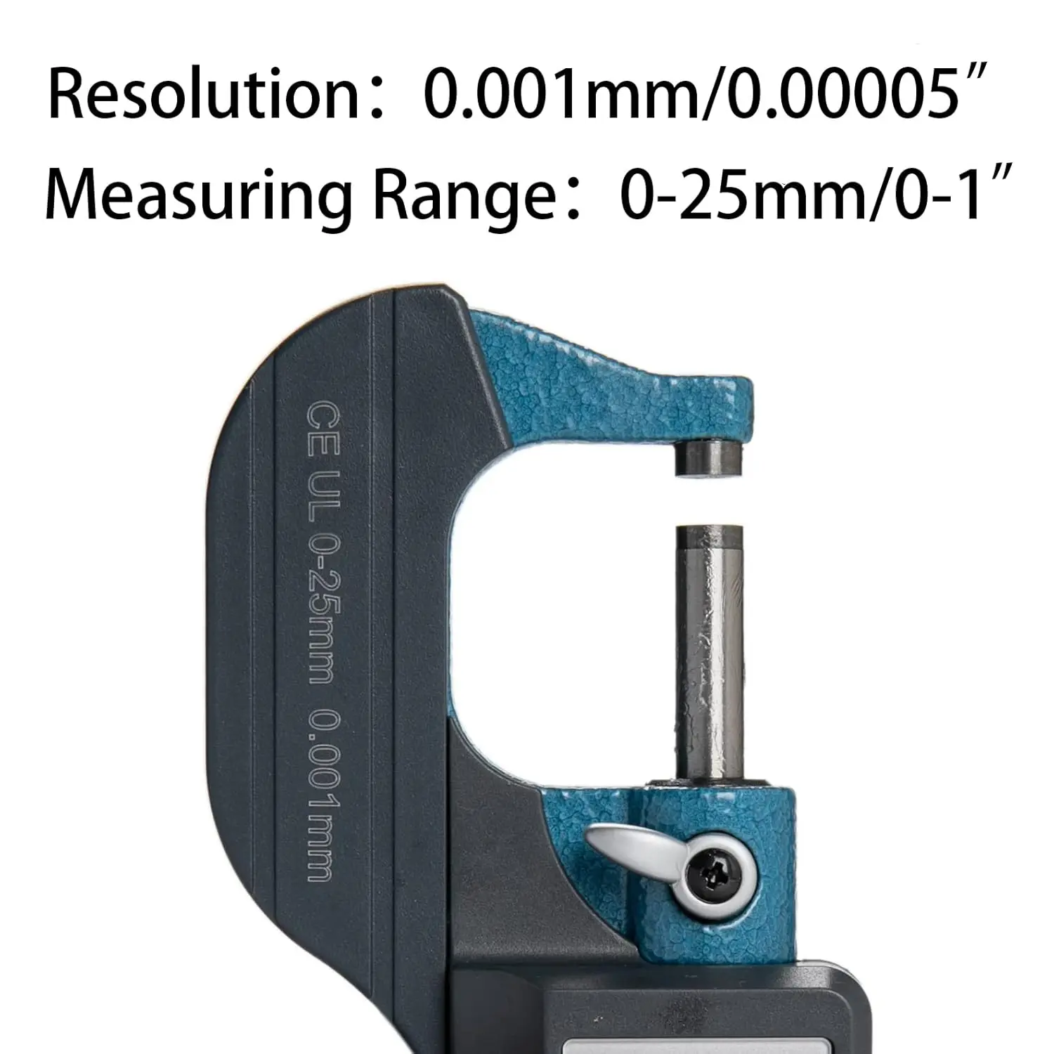Peaktop  Micrometer Digital Outside Micrometer 0-25mm/ 0.001mm High Precision Electronic Digital Micrometer