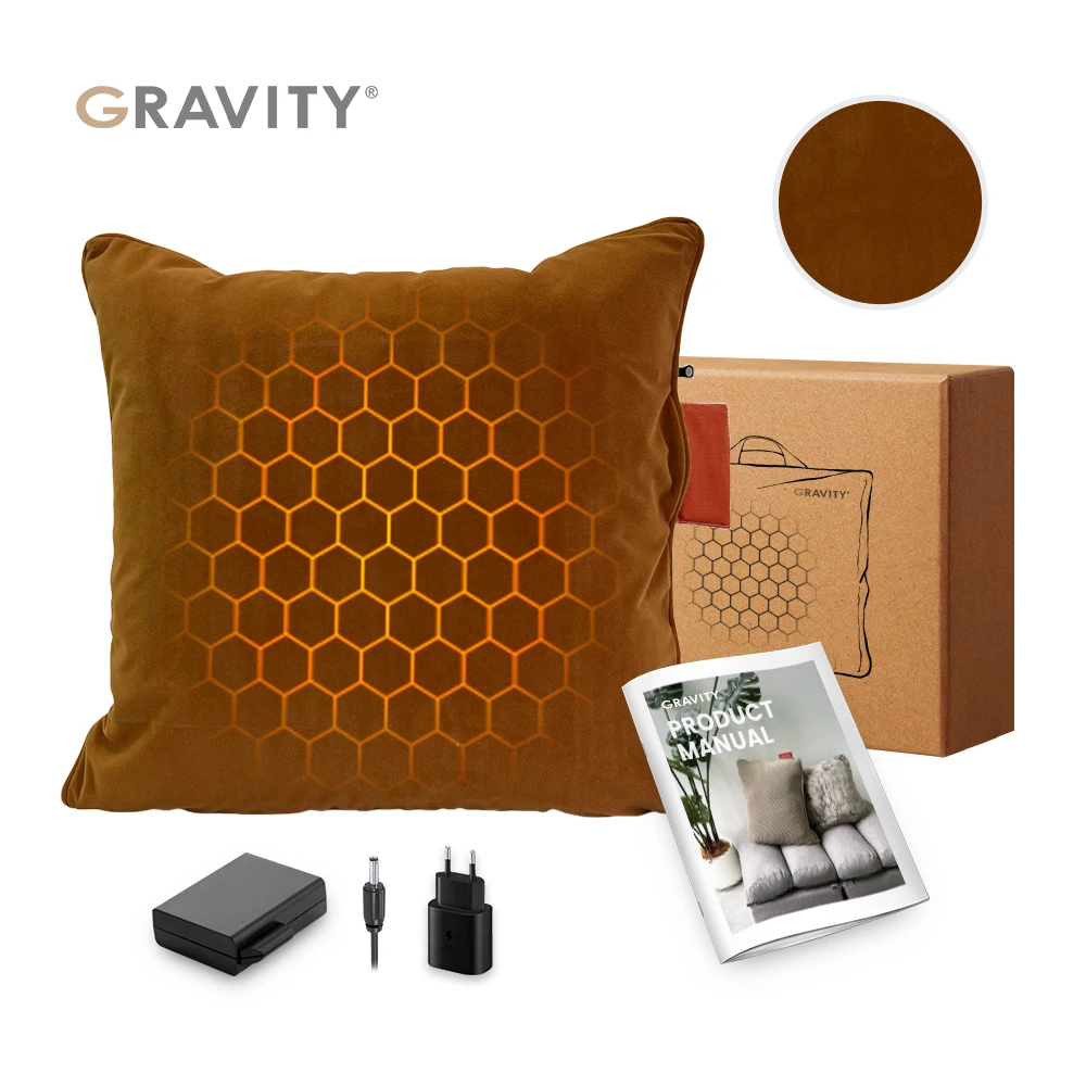 Christmas Gift 7.4V Warmte Kussens Battery Graphene Flame Retardant Heated Cushion Electric Heated Pillow with Lithium Bbattery